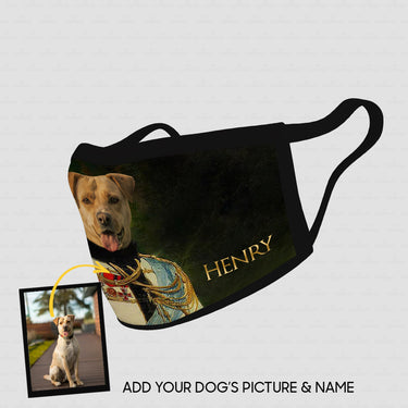 Personalized Dog Gift Idea - Royal Dog's Portrait 54 For Dog Lovers - Cloth Mask